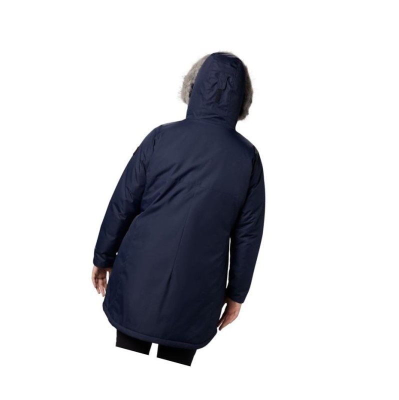 Columbia Suttle Mountain Long Insulated Plus Size Mont Kadın Lacivert | 95670-VZYD