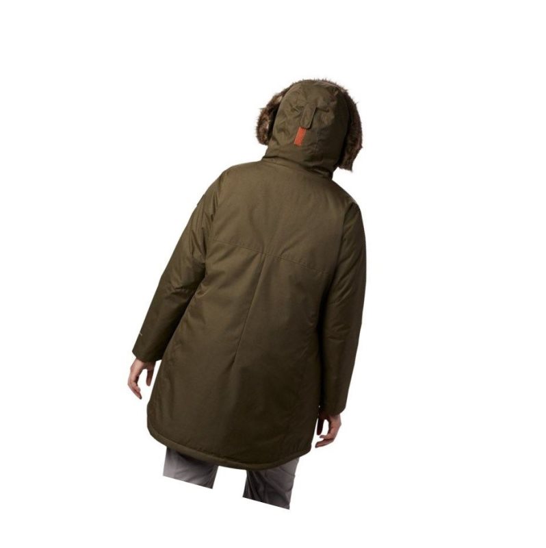Columbia Suttle Mountain Long Insulated Plus Size Mont Kadın Zeytin Yeşili | 60879-BXKJ