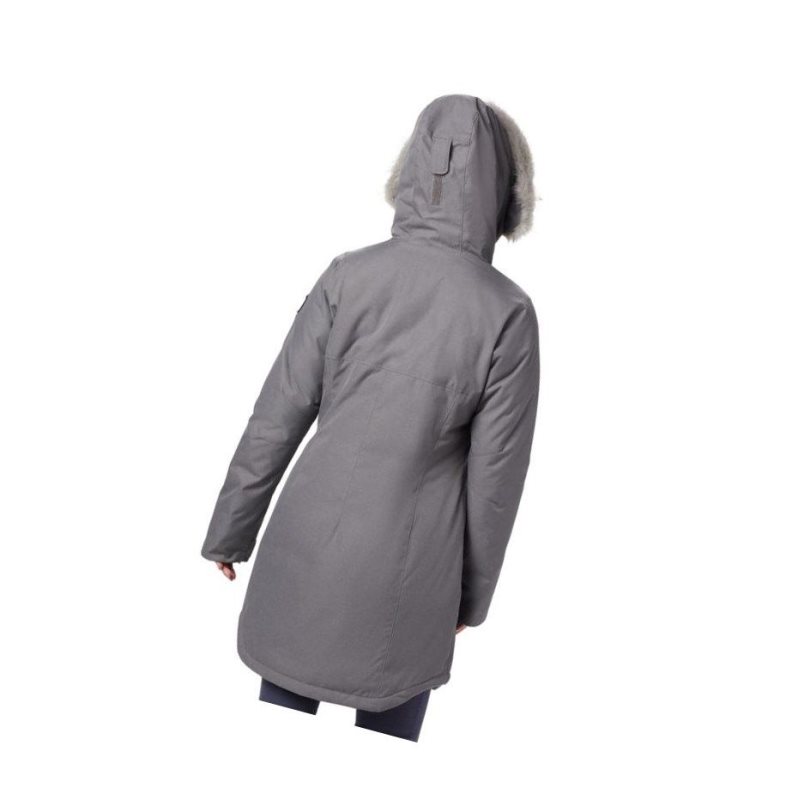 Columbia Suttle Mountain Long Insulated Mont Kadın Gri | 29760-PYCA