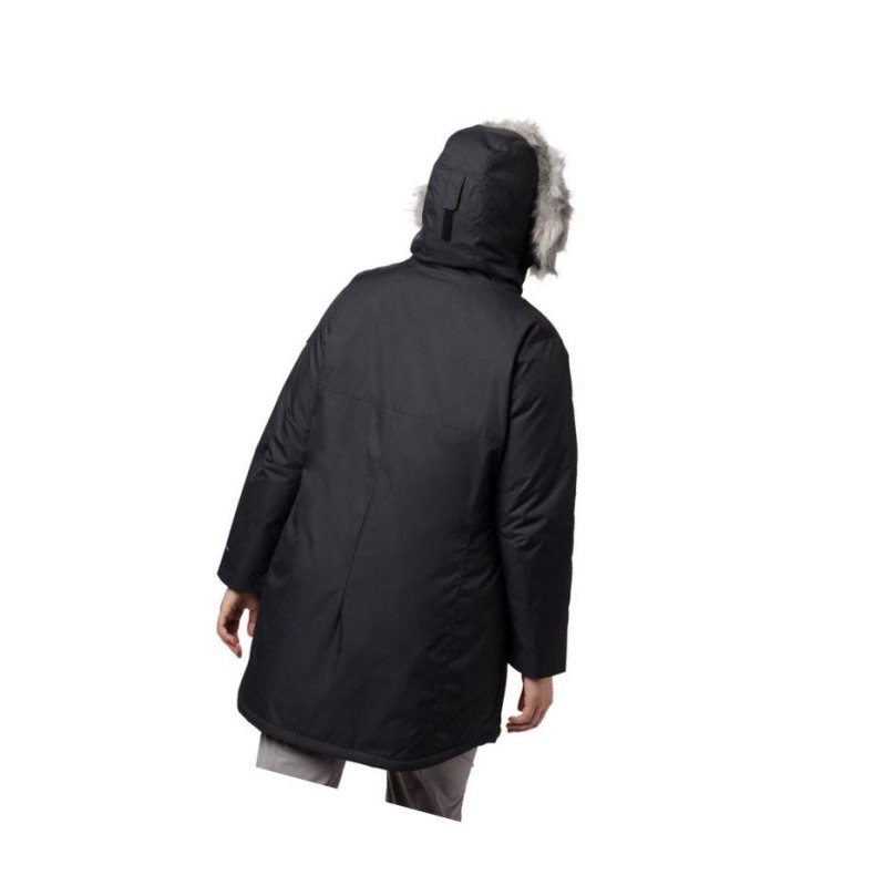Columbia Suttle Mountain Long Insulated Plus Size Mont Kadın Siyah | 23194-TVFI