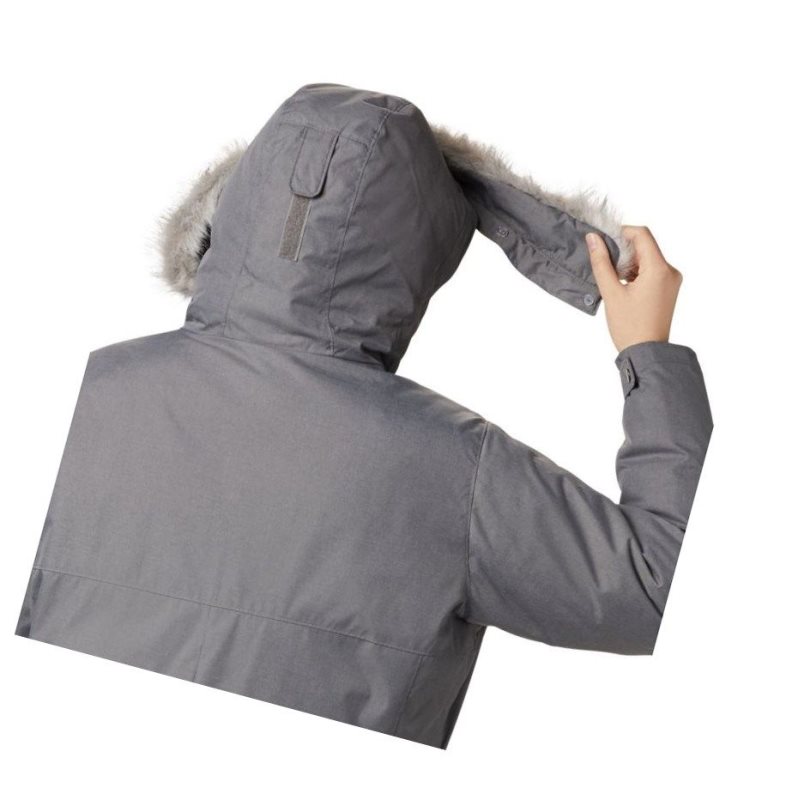 Columbia Suttle Mountain Long Insulated Plus Size Mont Kadın Gri | 10745-XIRB