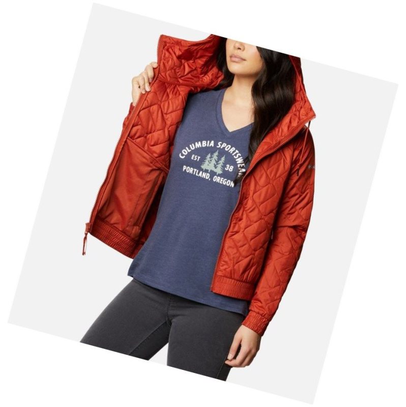 Columbia Sweet View Insulated Bomber Mont Kadın Bordo | 80192-UHTJ