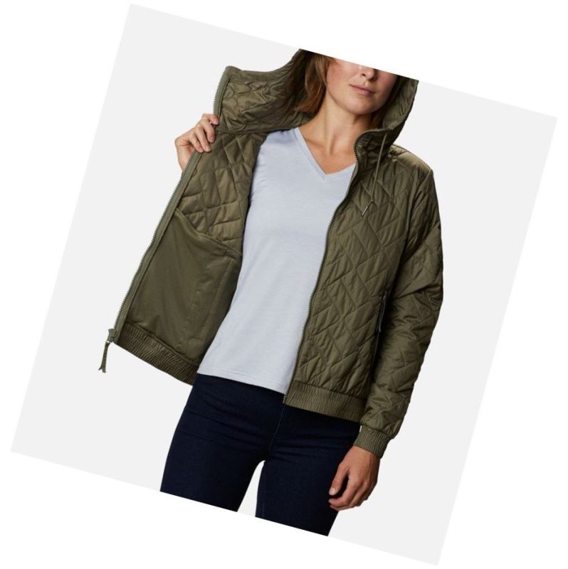 Columbia Sweet View Insulated Bomber Mont Kadın Gri Yeşil | 34027-TCGE