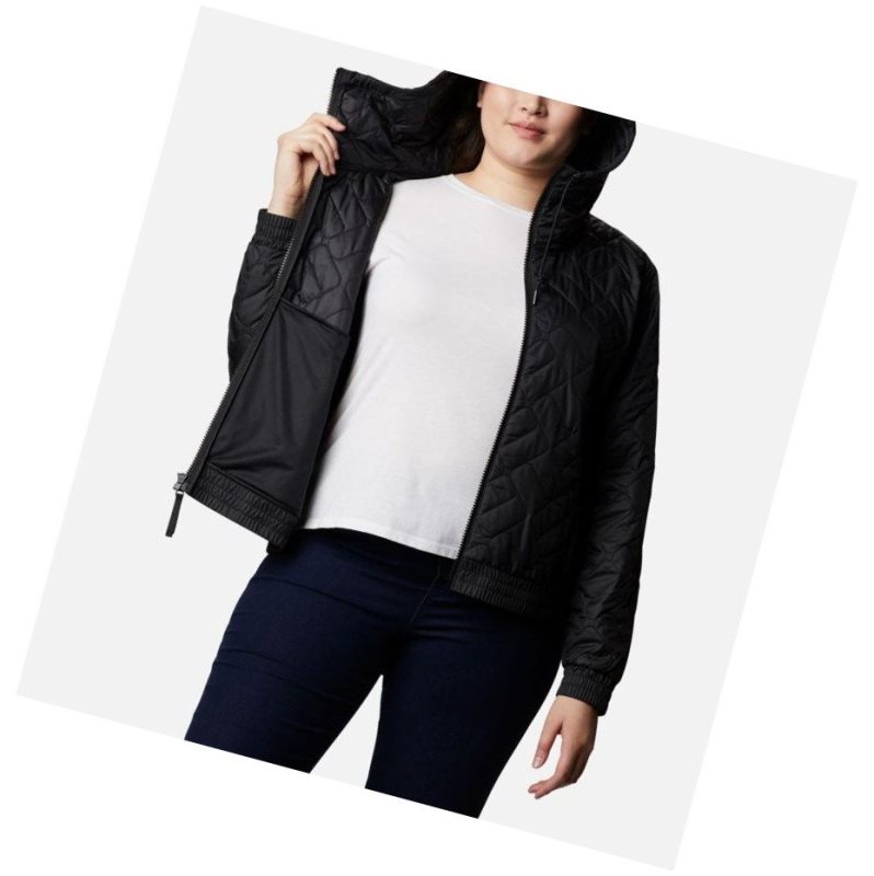 Columbia Sweet View Insulated Bomber Plus Size Mont Kadın Siyah | 79184-HZRU