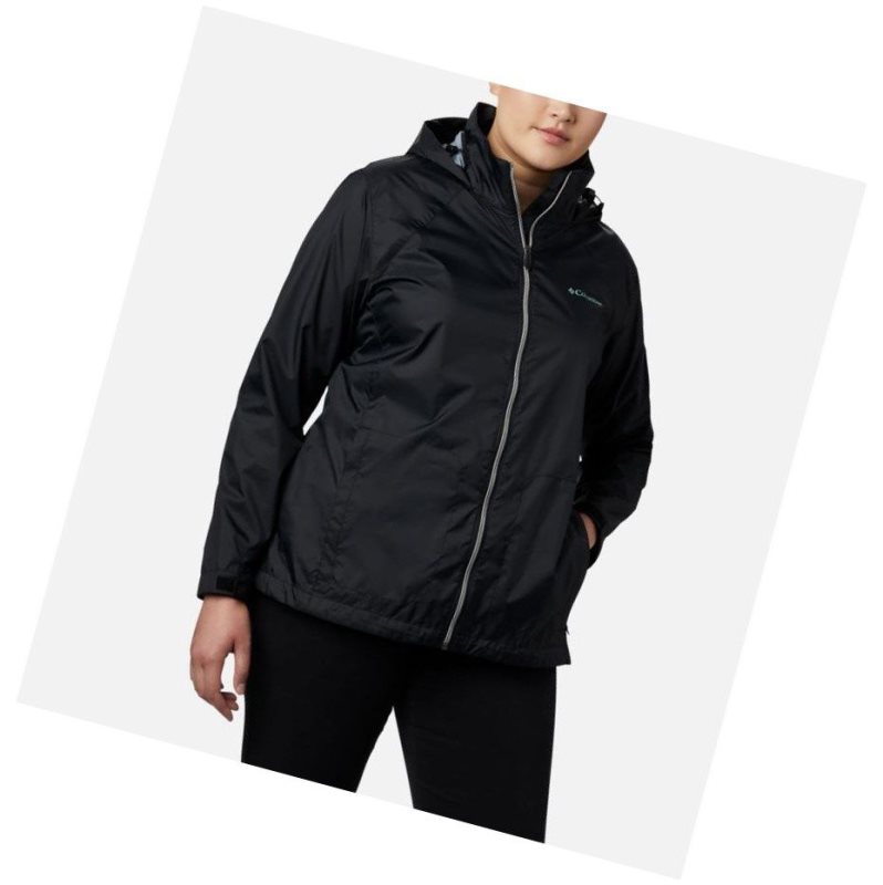 Columbia Switchback III Plus Size Mont Kadın Siyah | 26395-JTHS