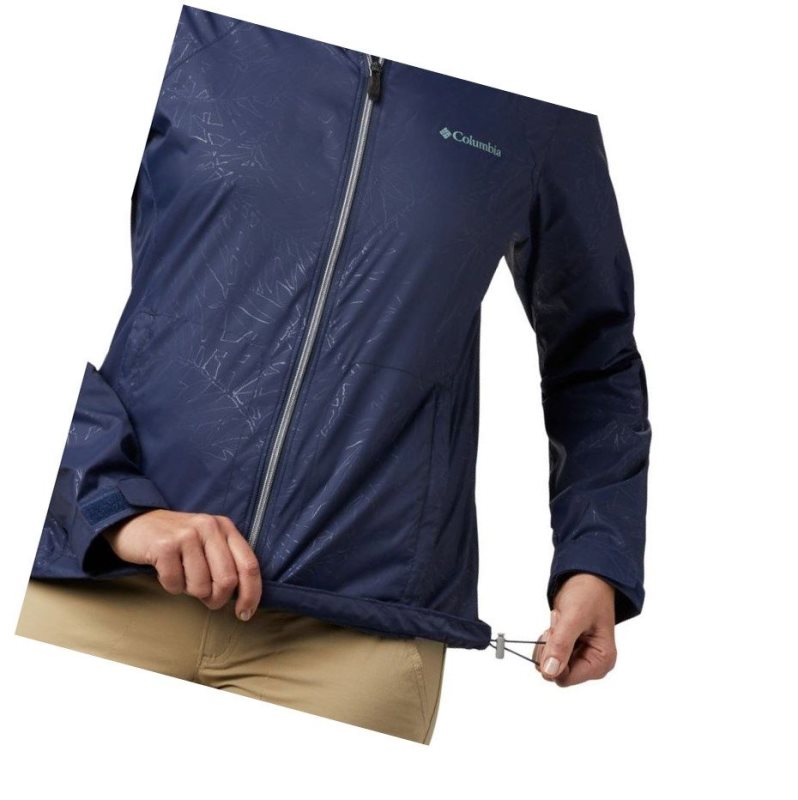 Columbia Switchback III Printed Mont Kadın Lacivert | 62751-XDZG