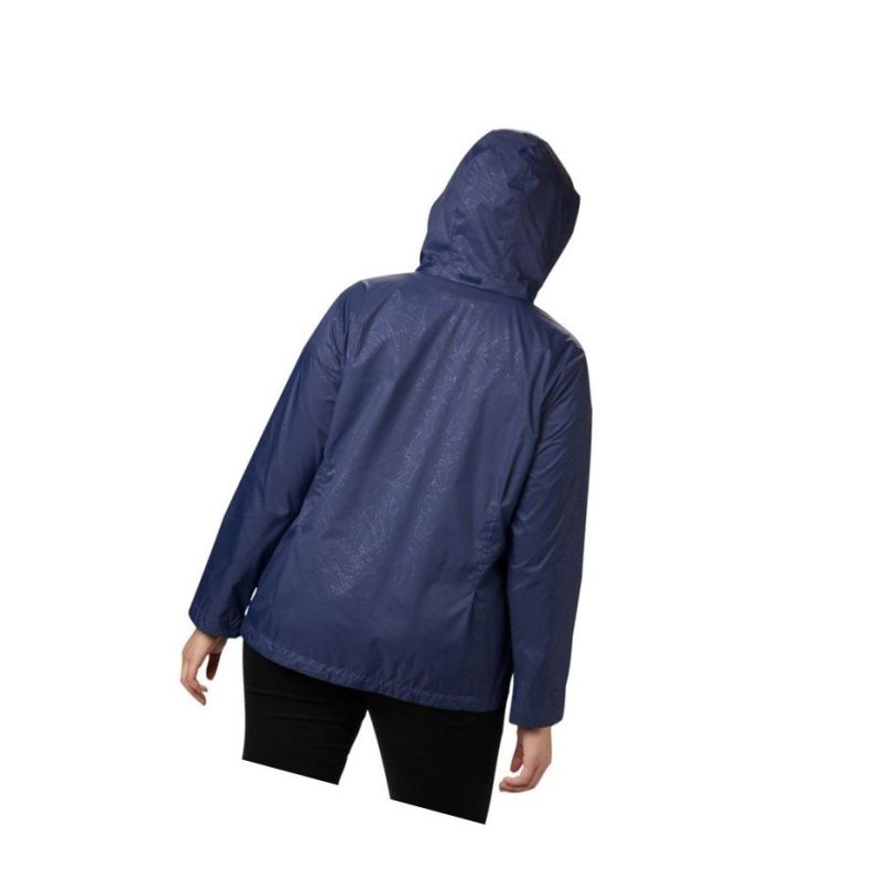 Columbia Switchback III Printed Plus Size Mont Kadın Lacivert | 71930-OMQA