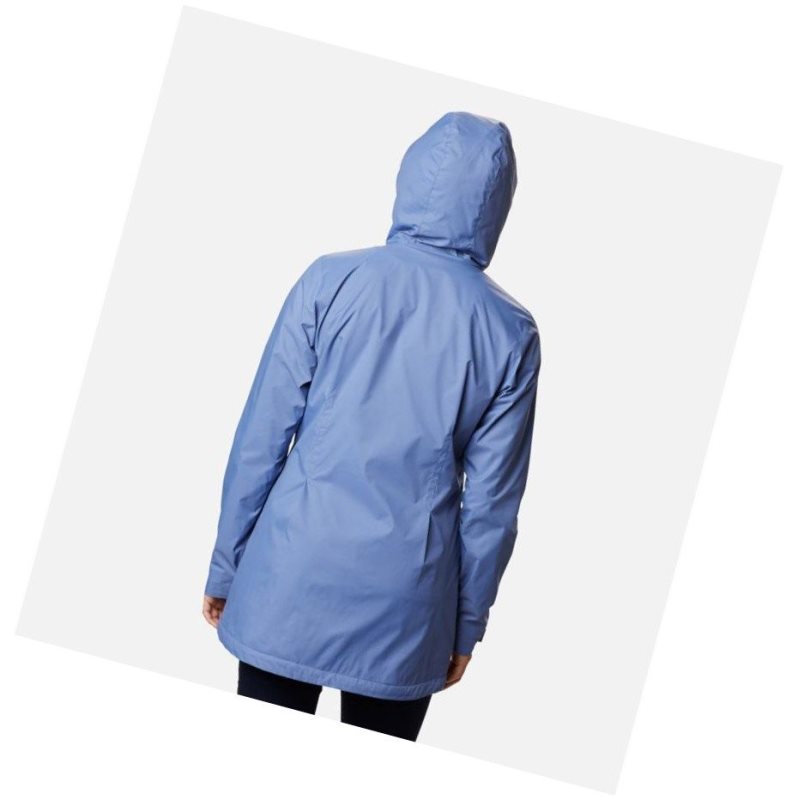 Columbia Switchback Lined Long Mont Kadın Mavi | 96580-DZVF