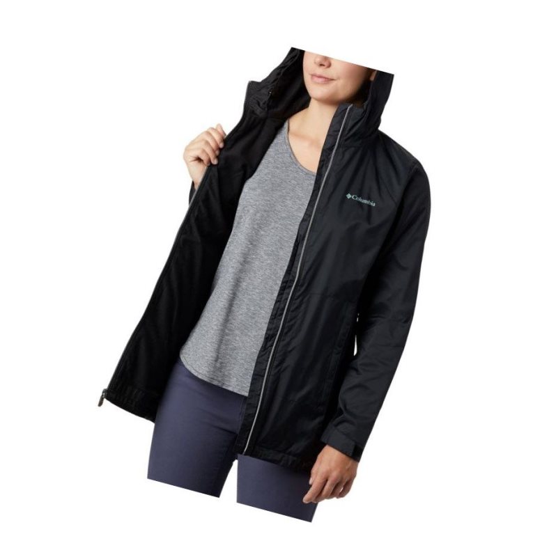Columbia Switchback Lined Long Mont Kadın Siyah | 37056-JONK