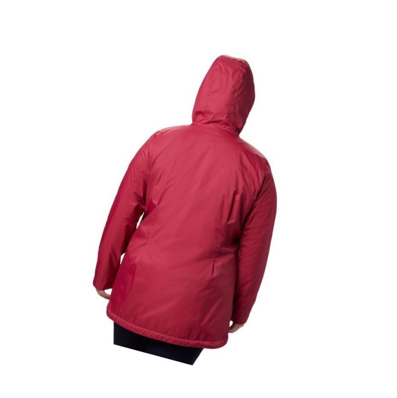 Columbia Switchback Lined Long Plus Size Mont Kadın Kırmızı Mor Kırmızı Mor | 76529-SGMZ