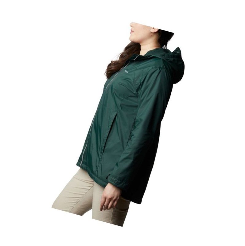 Columbia Switchback Lined Long Plus Size Mont Kadın Yeşil | 94613-HGAX
