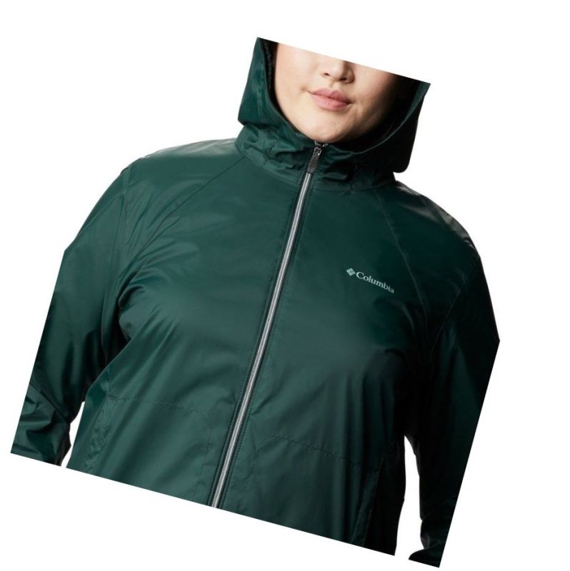 Columbia Switchback Lined Long Plus Size Mont Kadın Yeşil | 94613-HGAX