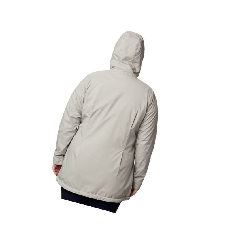 Columbia Switchback Lined Long Plus Size Mont Kadın Gri | 89712-ZMLK
