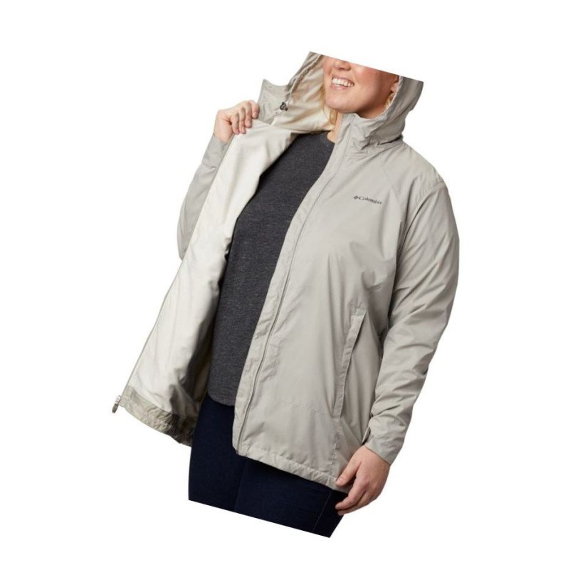 Columbia Switchback Lined Long Plus Size Mont Kadın Gri | 89712-ZMLK