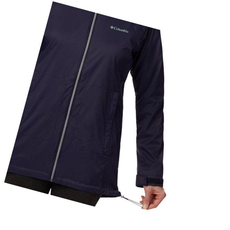 Columbia Switchback Lined Long Plus Size Mont Kadın Lacivert | 89630-TCRS