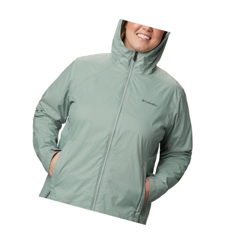 Columbia Switchback Lined Long Plus Size Mont Kadın Yeşil | 89073-KCVF