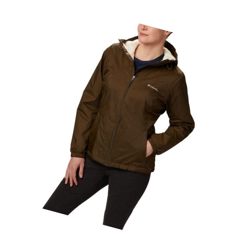 Columbia Switchback Sherpa Lined Mont Kadın Zeytin Yeşili | 75234-VSZW