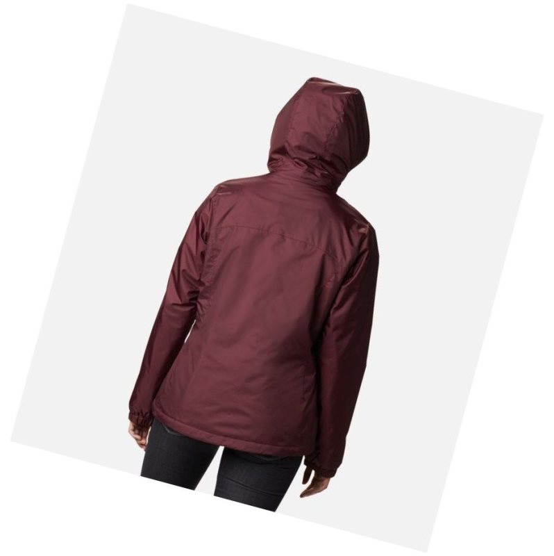 Columbia Switchback Sherpa Lined Mont Kadın Bordo | 68514-HWUD