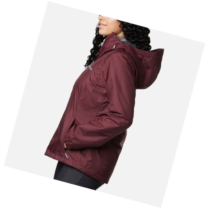 Columbia Switchback Sherpa Lined Mont Kadın Bordo | 68514-HWUD