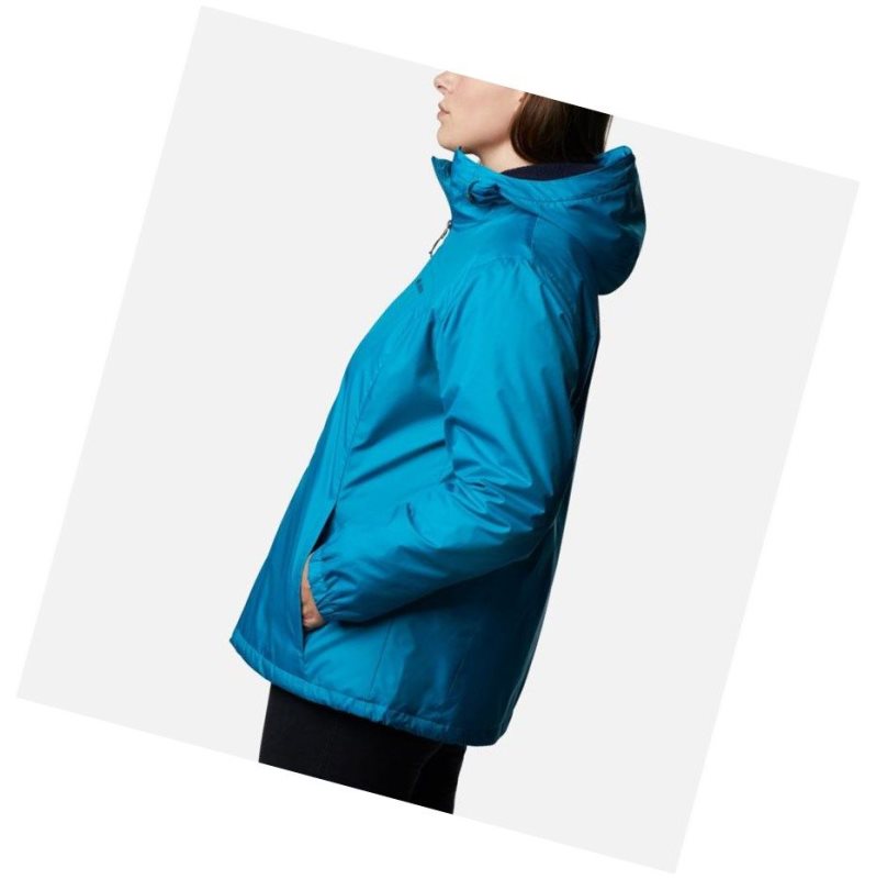 Columbia Switchback Sherpa Lined Plus Size Mont Kadın Mavi | 38510-SVRB