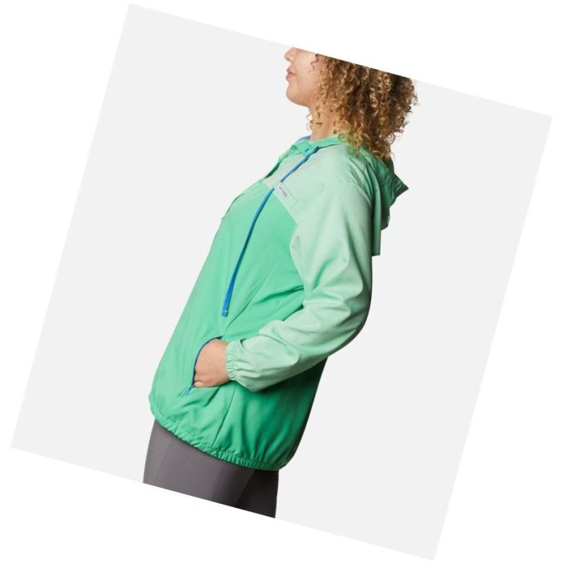 Columbia Tamiami Plus Size Kapşonlu Kadın Turkuaz Mavi | 54781-DLOF