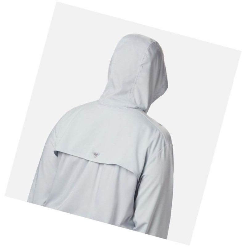 Columbia Tamiami Plus Size Kapşonlu Kadın Gri Mavi | 07653-INPR