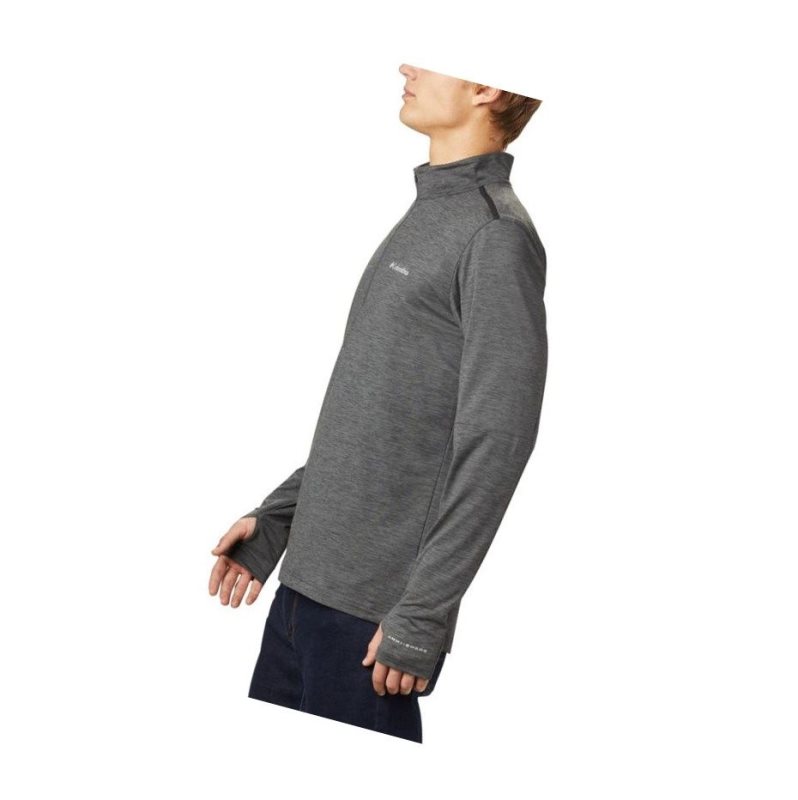 Columbia Tech Trail 1/4 Zip Gömlek Erkek Koyu Gri | 91705-ZQEF