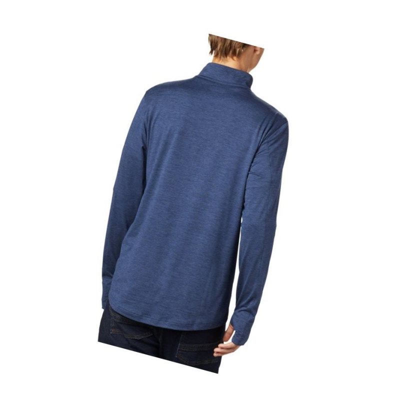 Columbia Tech Trail 1/4 Zip Sweatshirt Erkek Lacivert | 53168-GJKB