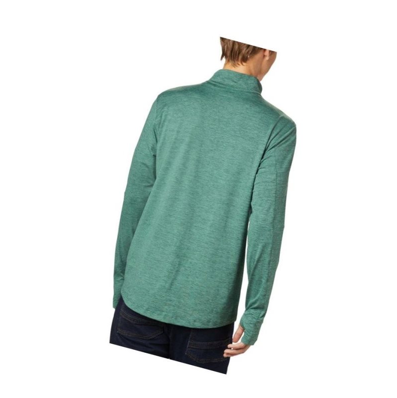Columbia Tech Trail 1/4 Zip Sweatshirt Erkek Yeşil | 14205-TOCD