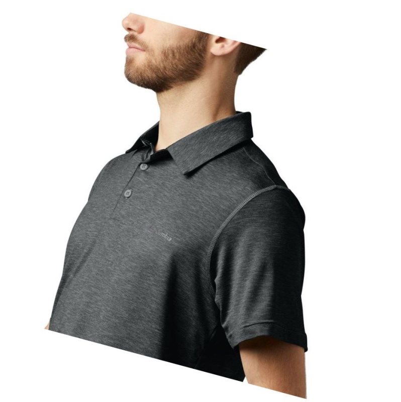 Columbia Tech Trail Big Polo Gömlek Erkek Koyu Gri | 70986-DMTC