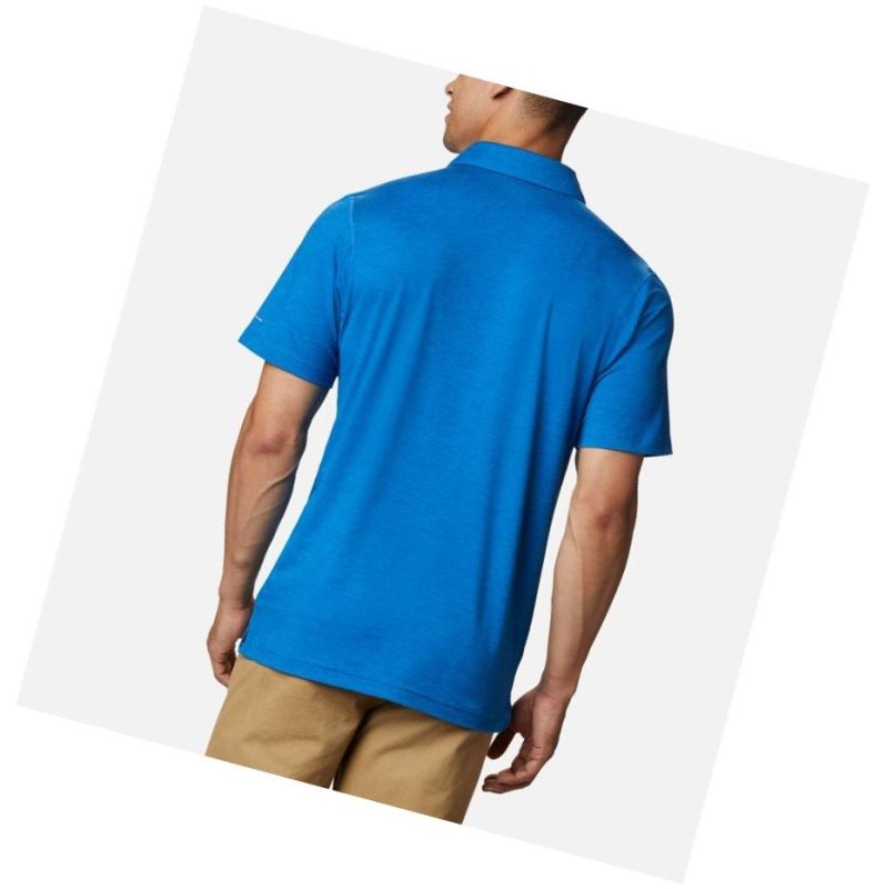 Columbia Tech Trail Big Polo Gömlek Erkek Açık Indigo | 93654-RGZI