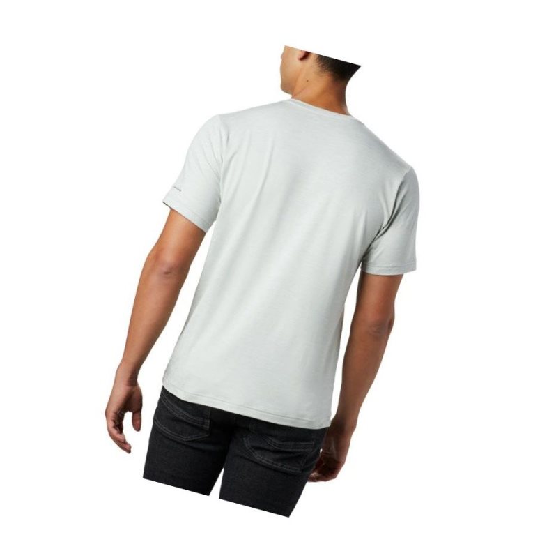 Columbia Tech Trail Crew Neck Tişört Erkek Gri | 05792-HMNA