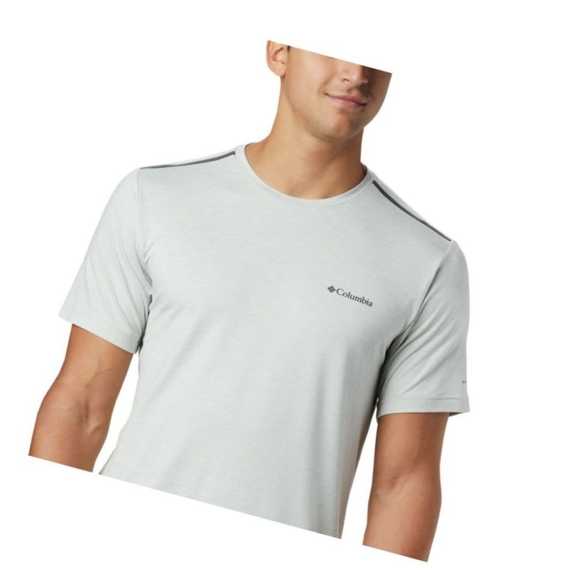 Columbia Tech Trail Crew Neck Tişört Erkek Gri | 05792-HMNA