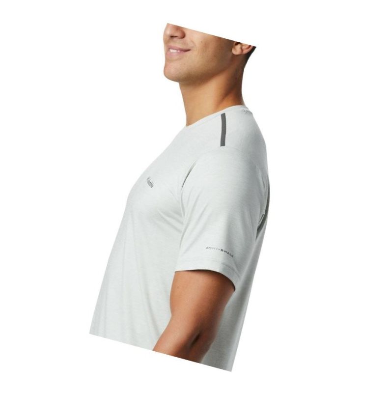 Columbia Tech Trail Crew Neck Tişört Erkek Gri | 05792-HMNA
