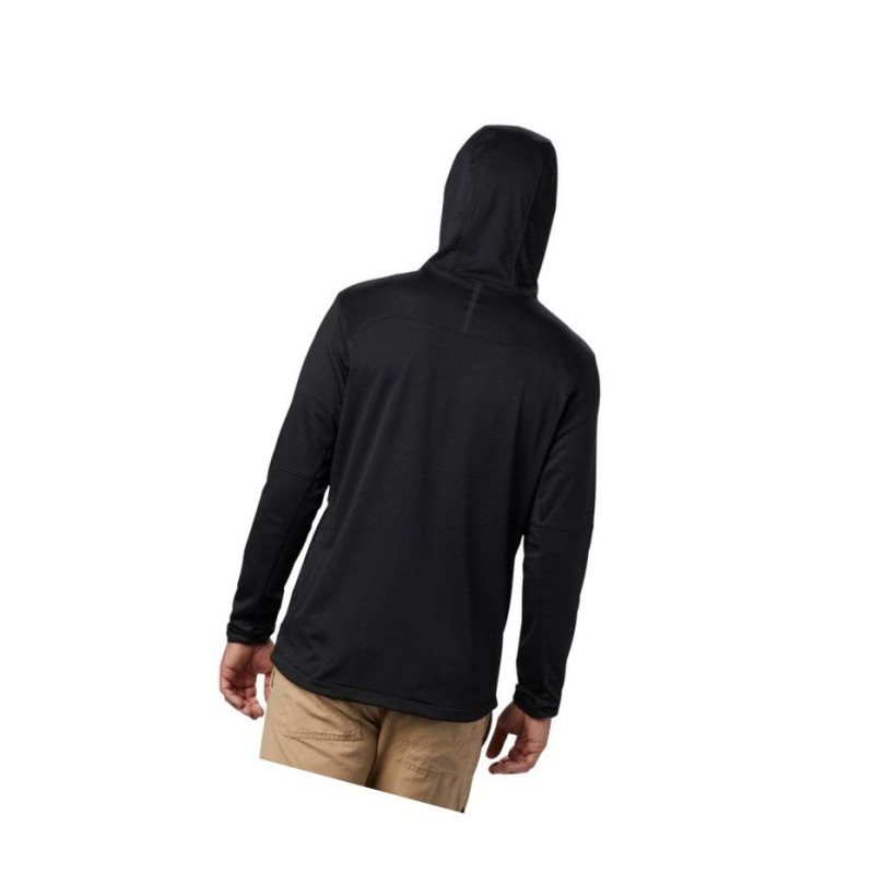 Columbia Tech Trail Full Zip Kapşonlu Erkek Siyah | 56031-ORAN