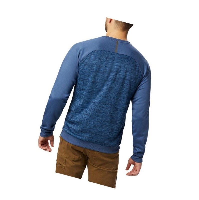 Columbia Tech Trail Midlayer Crew Sweatshirt Erkek Lacivert | 39285-WTPI