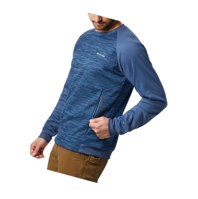 Columbia Tech Trail Midlayer Crew Sweatshirt Erkek Lacivert | 39285-WTPI