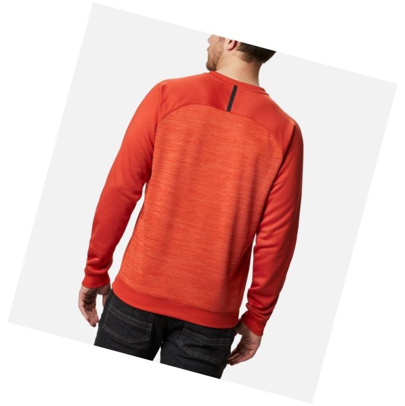 Columbia Tech Trail Midlayer Crew Sweatshirt Erkek Kırmızı | 39274-EFKM