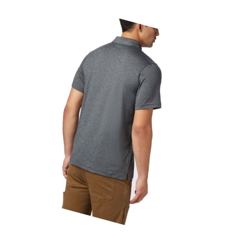 Columbia Tech Trail Polo Gömlek Erkek Koyu Gri | 68394-VOBR