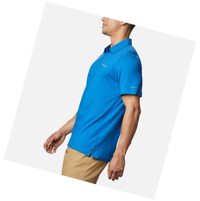 Columbia Tech Trail Tall Polo Gömlek Erkek Açık Indigo | 81094-HJAD