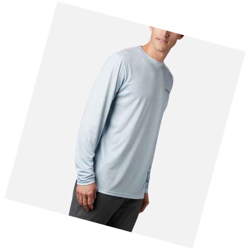 Columbia Terminal Tackle PFG Fish Flag Long Sleeve Sweatshirt Erkek Gri | 81794-CKID