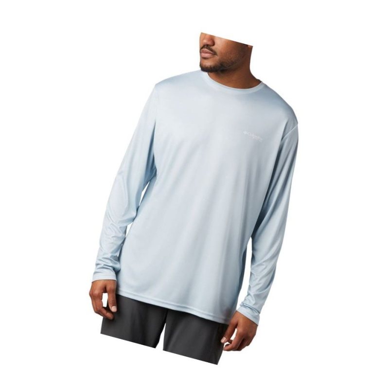 Columbia Terminal Tackle PFG Fish Flag Long Sleeve Sweatshirt Erkek Gri | 87192-NSKA
