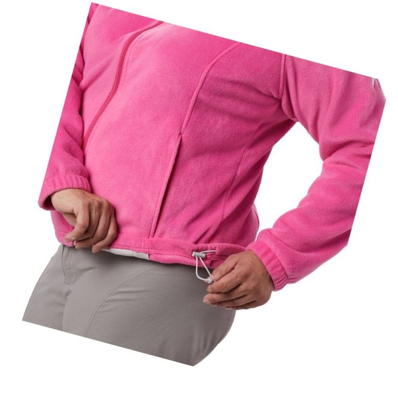 Columbia Tested Tough In Pink Benton Springs Full Zip Plus Size Mont Kadın Pembe | 26491-IVPY