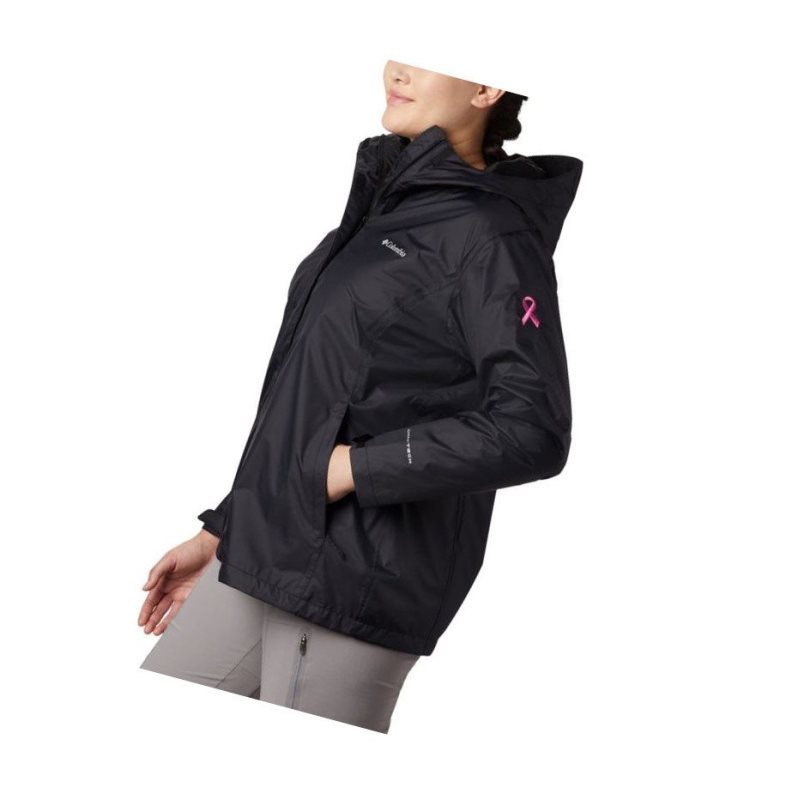 Columbia Tested Tough in Pink Rain II Plus Size Mont Kadın Siyah | 28679-TRSN