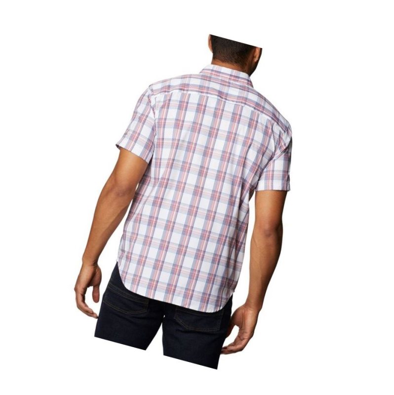 Columbia Thirty Mile Ledge Short Sleeve Gömlek Erkek Turuncu Kırmızı | 09812-QJAR