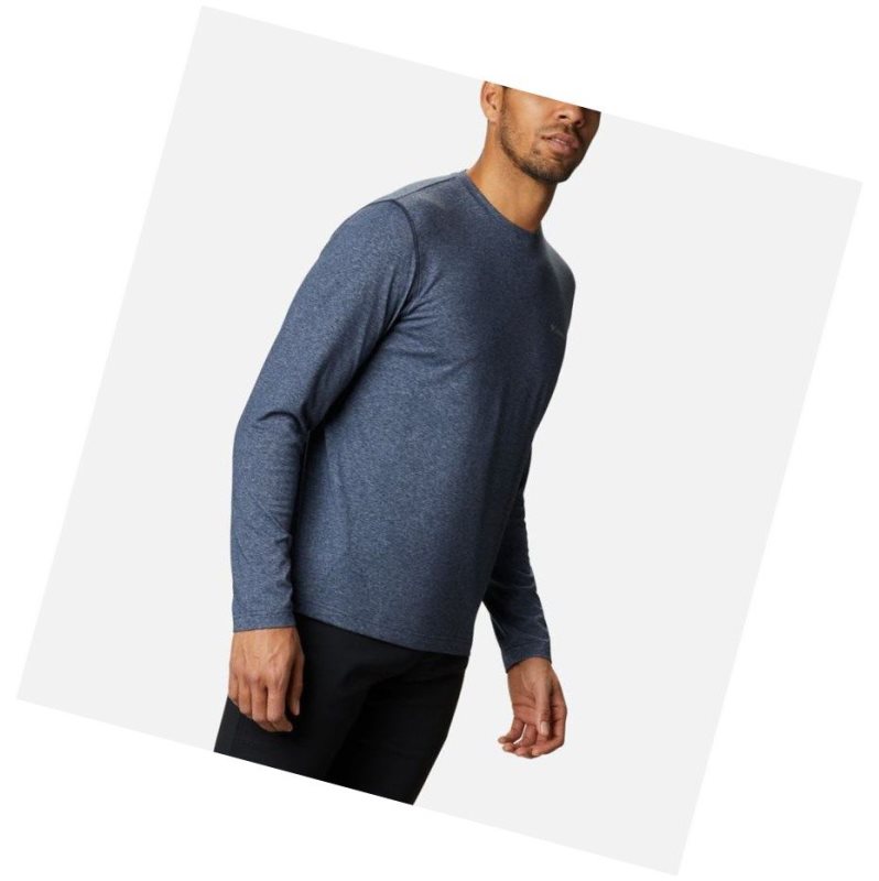 Columbia Thistletown Park Crew Neck Long Sleeve Sweatshirt Erkek Lacivert | 83752-GKWC