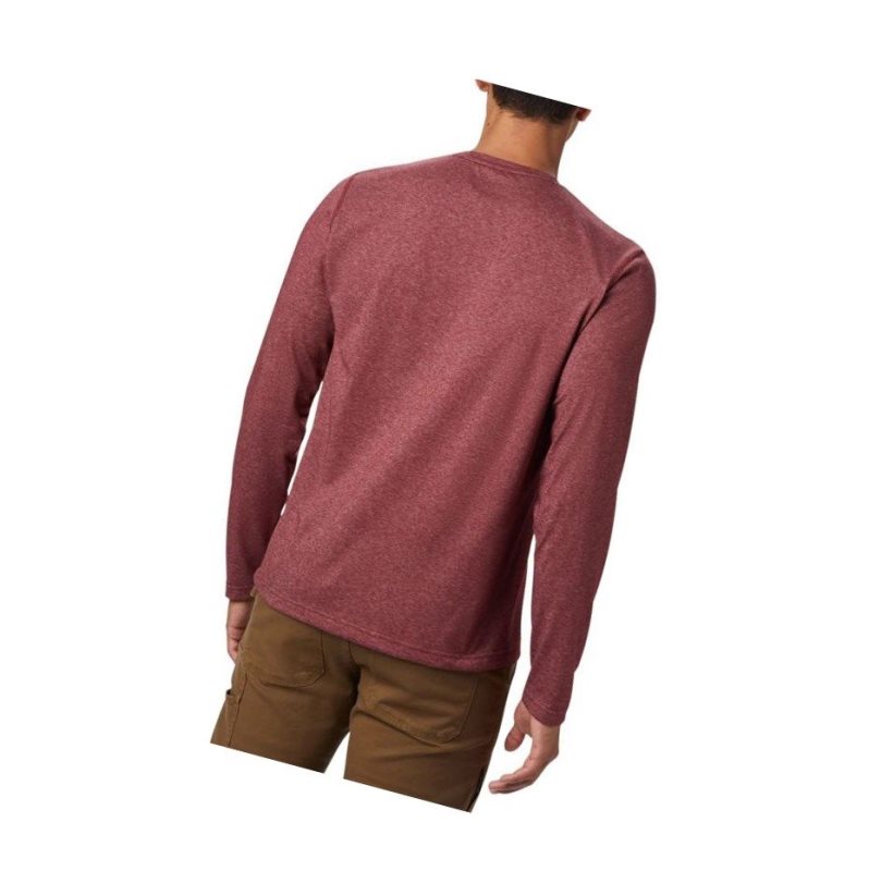 Columbia Thistletown Park Crew Neck Long Sleeve Sweatshirt Erkek Kırmızı | 38091-BJCG