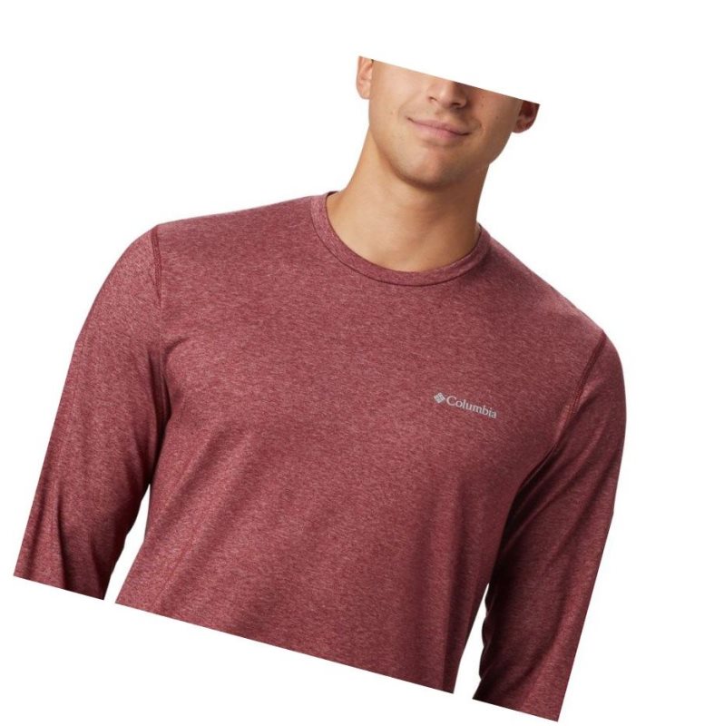 Columbia Thistletown Park Crew Neck Long Sleeve Sweatshirt Erkek Kırmızı | 38091-BJCG