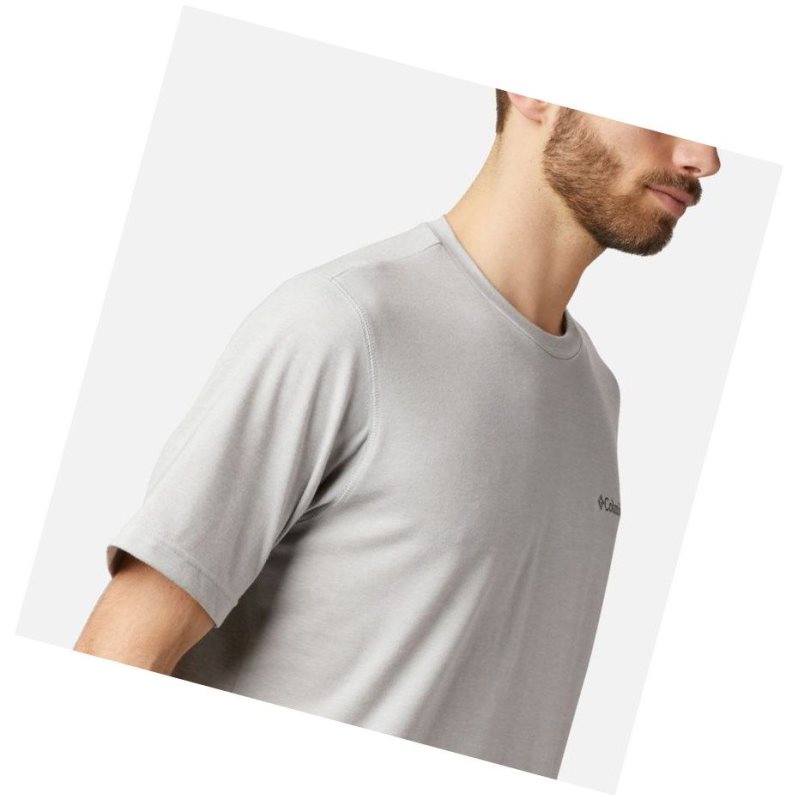 Columbia Thistletown Park Crew Tall Tişört Erkek Gri | 93487-ZORA