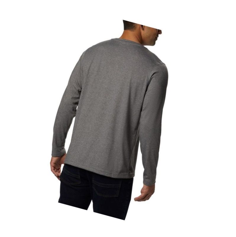 Columbia Thistletown Park Henley Sweatshirt Erkek Gri | 23507-XGYA